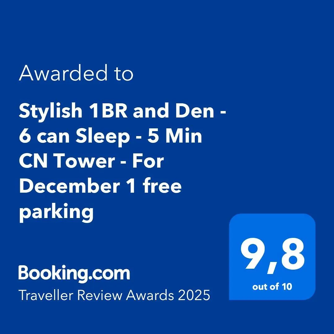 Downtown Toronto Condo, Free Indoor Parking With Amazing View Apartment